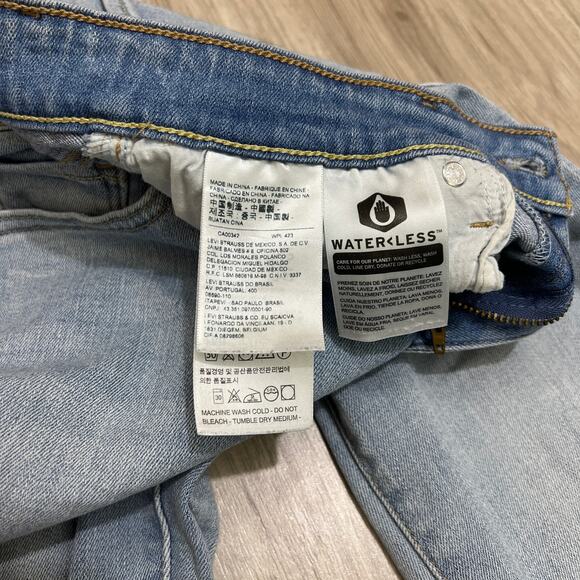 Levi's Womens 711 Skinny Light Wash Denim Jeans Size 27 - Picture 9 of 11